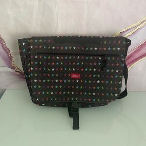 DICKIES - ALLOVER STAR PRINT LAPTOP MESSENGER BAG - EXCELLENT CONDITION